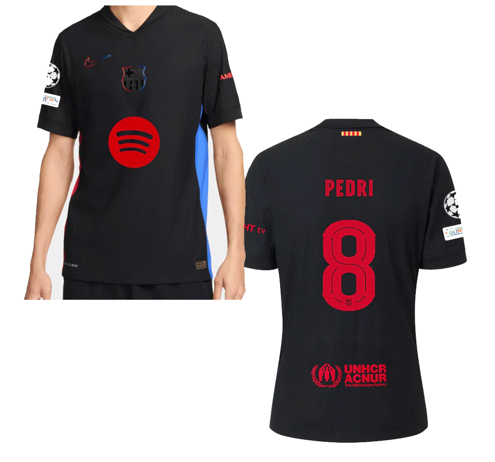 FC Barcelona Away Football Jersey Pedri 2025