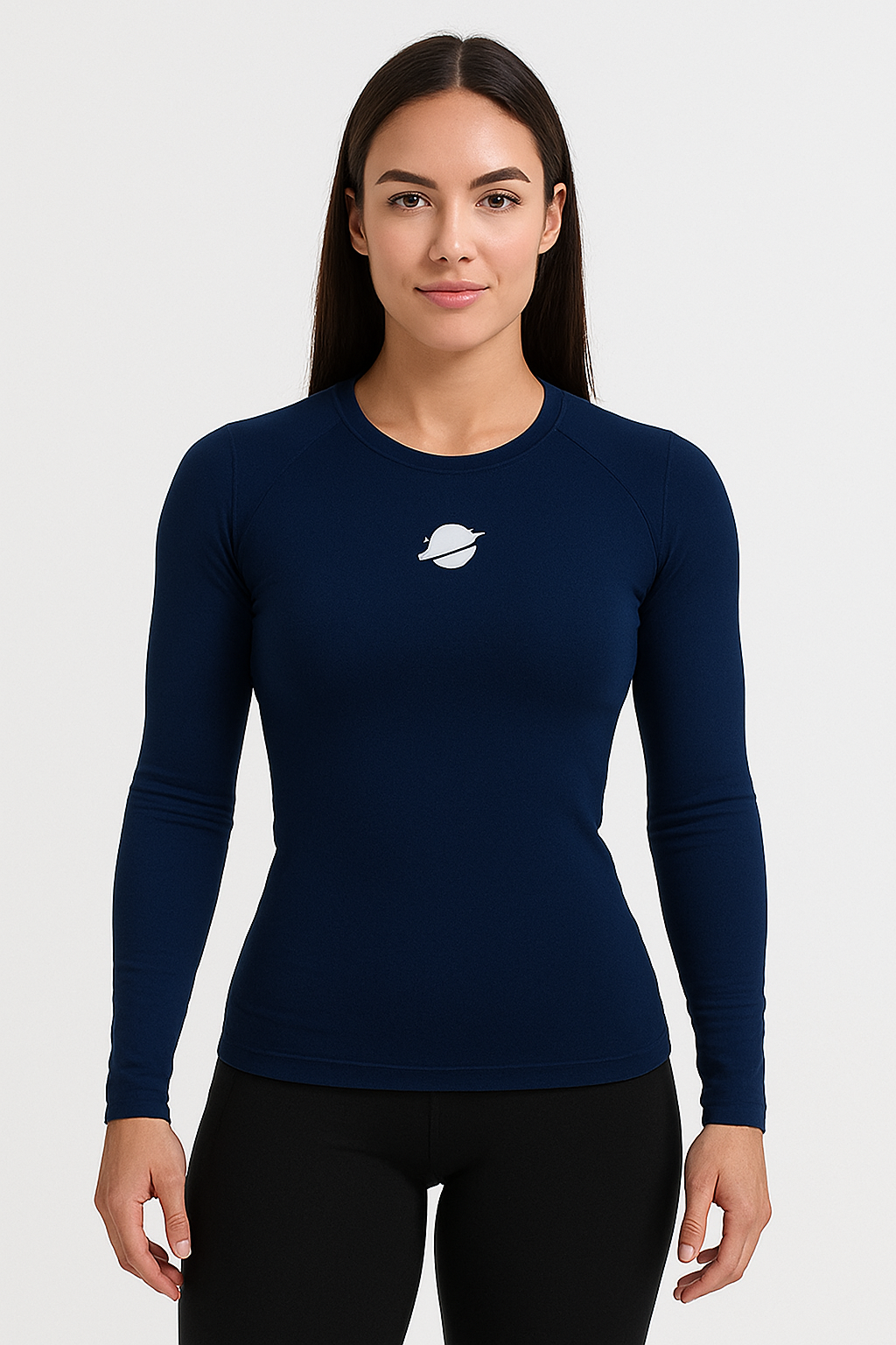 Ladies Element Baselayer Long Sleeve Compression Shirt T-Shirt for girls - NAVY Blue