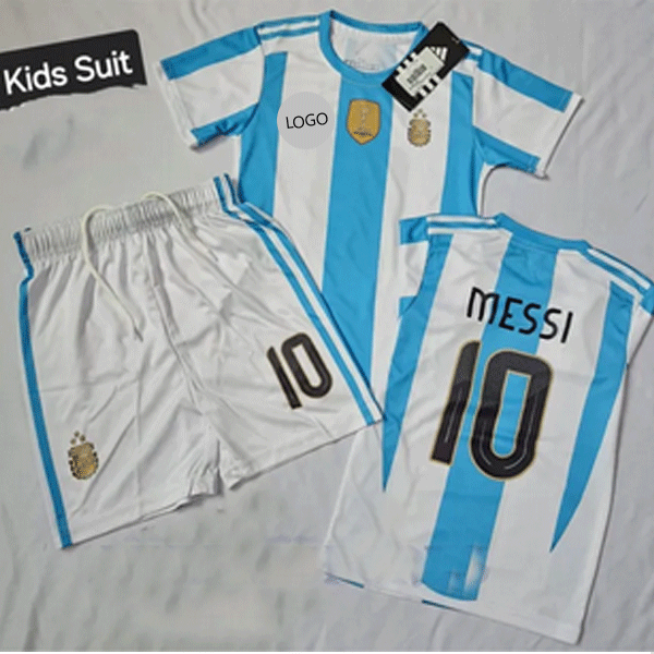 Lionel Messi Argentina National Team Football Kit for Kids
