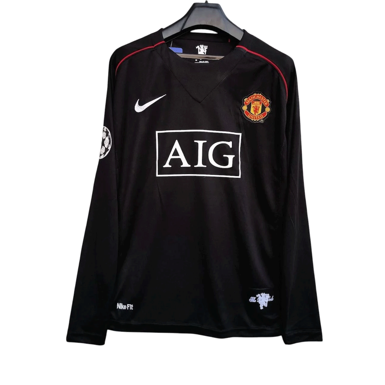 Manchester United Away Cristiano Ronaldo UCL Final 2008 Retro Jersey - Embroidery Logos