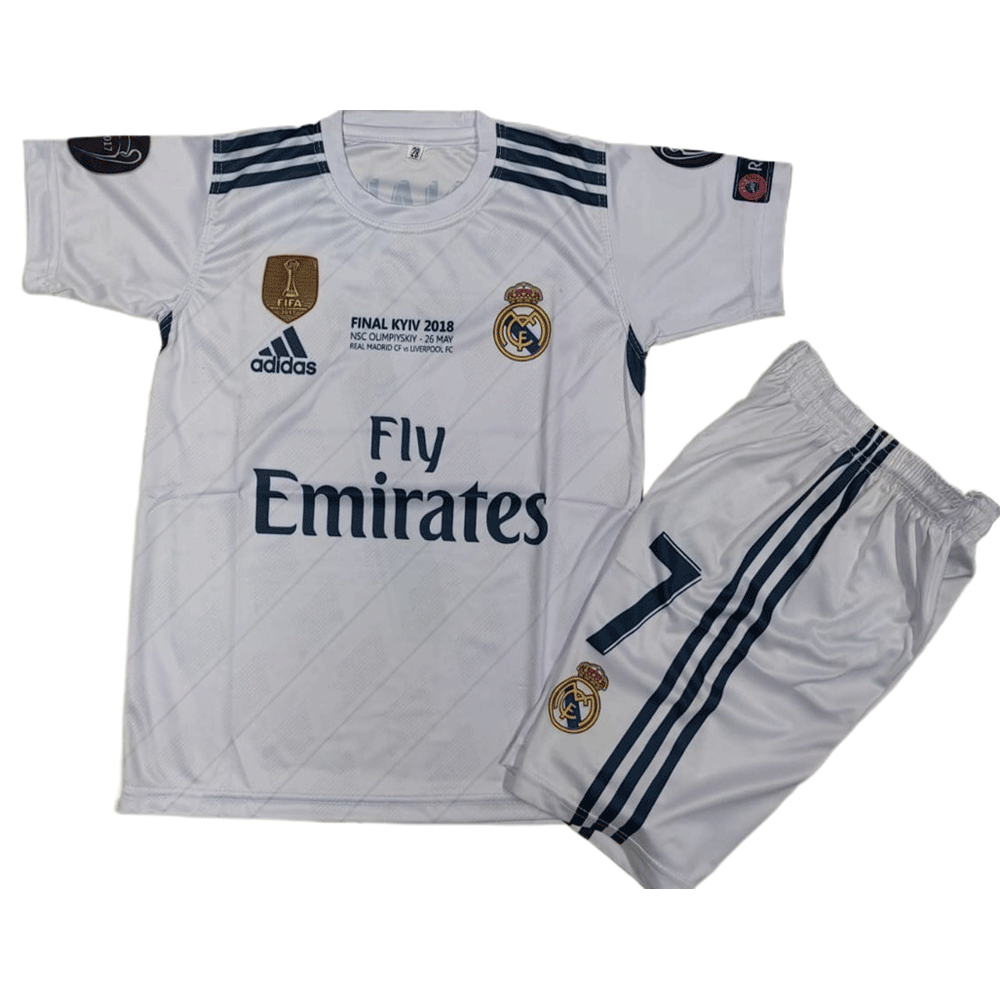 Cristiano Ronaldo 2017 Real Madrid Retro Football Kit for Kids
