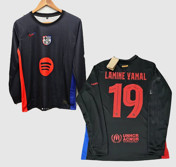 FC Barcelona Away Jersey Lamine Yamal 2025 Full Sleeve